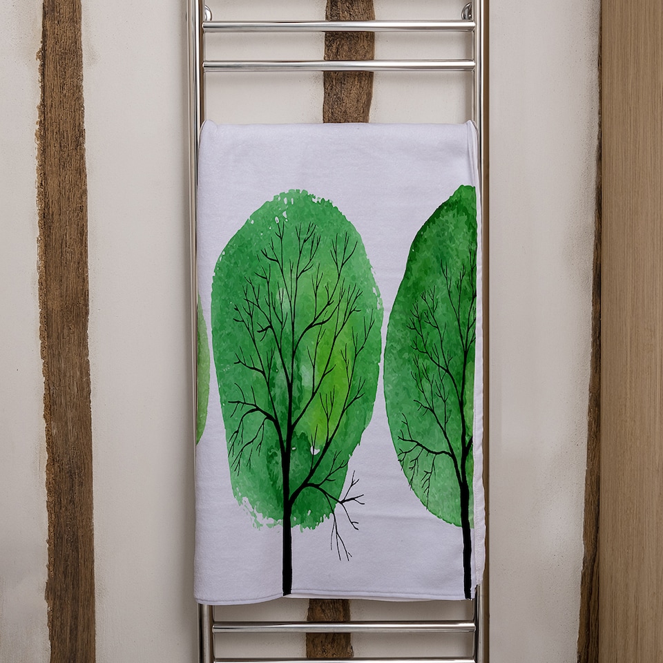 image 1 of Trees Designer Bath Towel | Multi