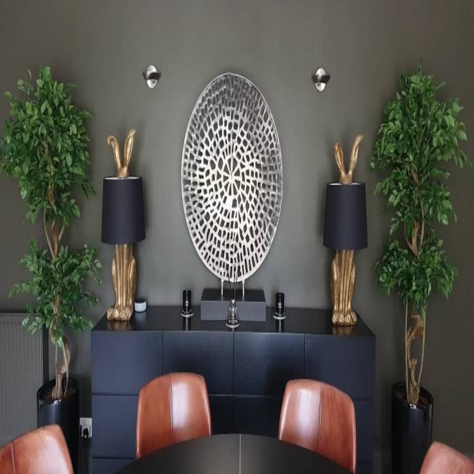 image 1 of 150cm Twisted Trunk Artificial Japanese Fruticosa Style Ficus Tree | Green | One Size