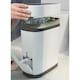 image 3 of Living and Home Slim Plastic Rubbish Bin with Built-in Toilet Brush White