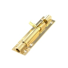 Securit Brass Door Bolt - Brass - 100mm