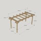 image 5 of Double Garden Pergola - Wood - L180 x W480 x H270 cm - Light Green