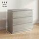 image 7 of HOMCOM Chest of Drawers, 3 Drawer Storage Cabinet Unit for Bedroom, Grey Grey