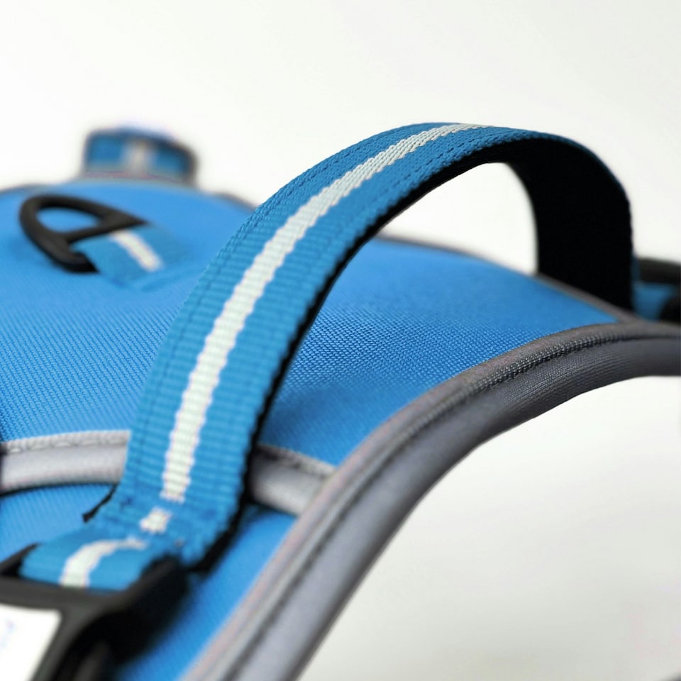 image 1 of HugglePets Activity & Travel Dog Harness Blue | XL