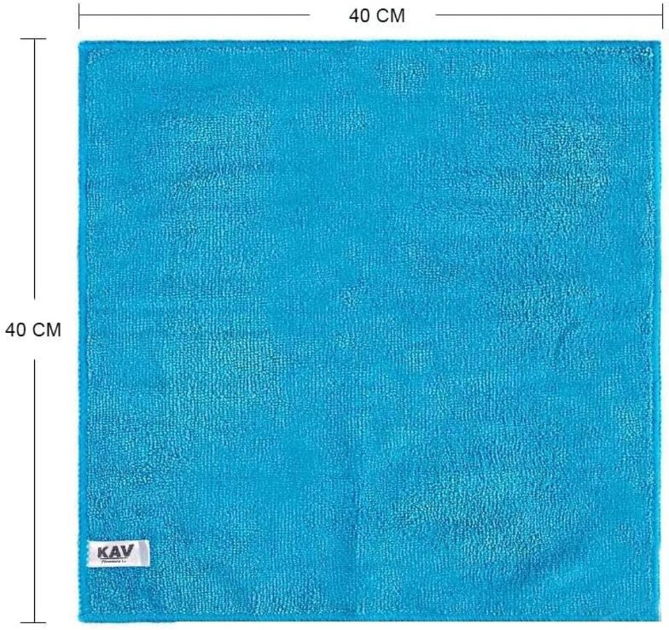 image 1 of KAV Microfibre Cleaning Cloths & Extendable Telescopic Duster Set - 12 Pack Ultra Absorbent Lint Free Reusable Cleaning Towels with Soft Microfiber Feather Duster for Everyday Household Cleaning