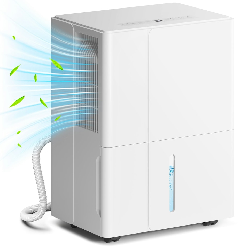 image 1 of HOMCOM 30L Dehumidifier with Filter, Auto Defrost, for Home Laundry Drying