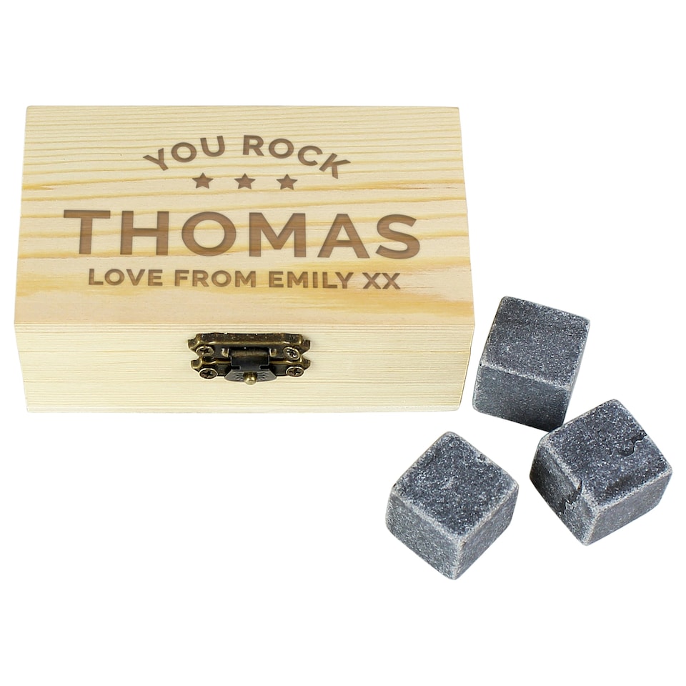 image 1 of Personalised Stars Free Text Cooling Stones