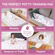 image 5 of Lynmark® Toddler Potty Training Bed Pads, Absorbs Up to 1200ml, 135x85cm Rainbow | Pink | Rainbow | 1