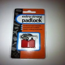 Extra Strong Pad Lock - Hardened Steel Shackle with 3 Keys