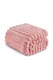 image 1 of Ribbed Jacquard Fleece Blanket Throw 200x240cm - Soft & Cosy Bed Throw