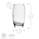 image 3 of LAV Empire Highball Glasses - 510ml - Clear - Pack of 6 Clear