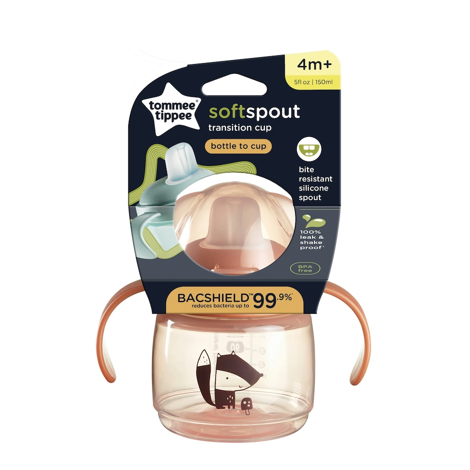 image 1 of Tommee Tippee SoftSpout Transition Cup