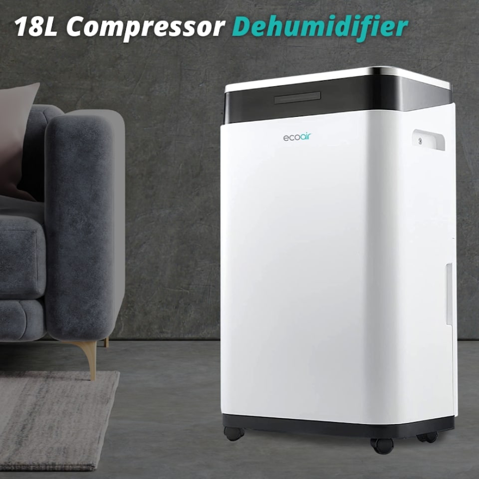 image 1 of EcoAir DC18 MK2 Compressor Dehumidifier - 18L