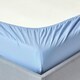 image 2 of Homescapes Blue Egyptian Cotton Deep Fitted Sheet 200 TC, Single Blue | Single