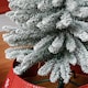 image 8 of HOMCOM 5 Foot Artificial Pencil Christmas Tree with  Snow Flocked Tips, White