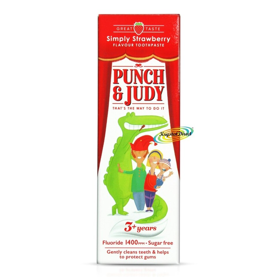Punch&Judy 3yrs+ FLAVOUR-STRAWBERRY Toothpaste 50ml 1400ppm