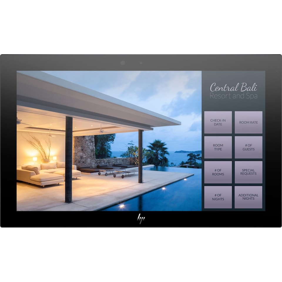 image 1 of HP Engage 16t computer monitor 39.6 cm (15.6 Inches) 1920 x 1080 pixels Full HD Touchscreen Black
