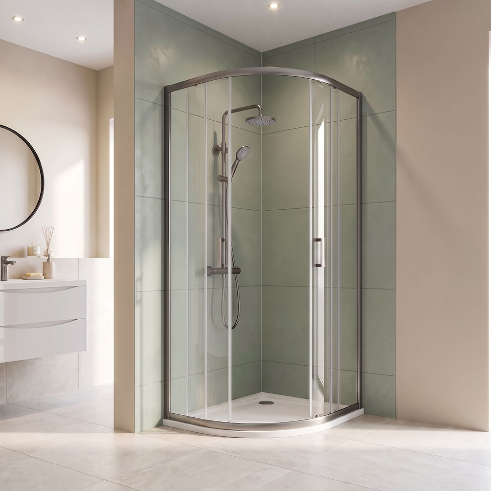 image 1 of Balterley 900 x 900 x 1900mm Single Door Quadrant