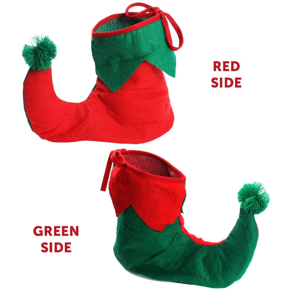 image 1 of Pack of 24 Elf Boots Red | One Size