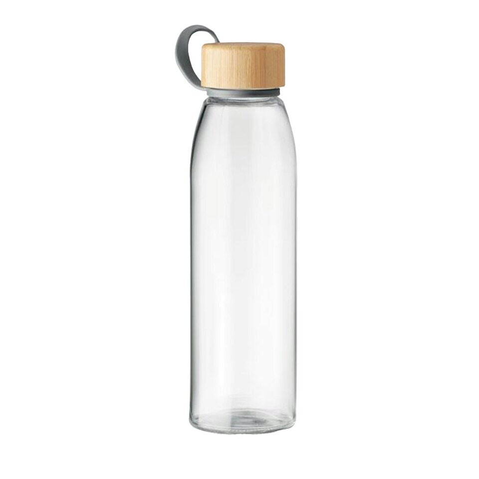 image 1 of MidOcean Fjord Bamboo 500ml Water Bottle - Transparent - One Size Clear | One Size
