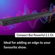 image 6 of HYE 2.1ch Wireless Soundbar + Wired Subwoofer 120W Bluetooth - Black 21SB6012