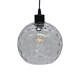 image 7 of First Choice Lighting Barnum Clear Dimple Glass Globe with Black Pendant Fitting Black | Clear