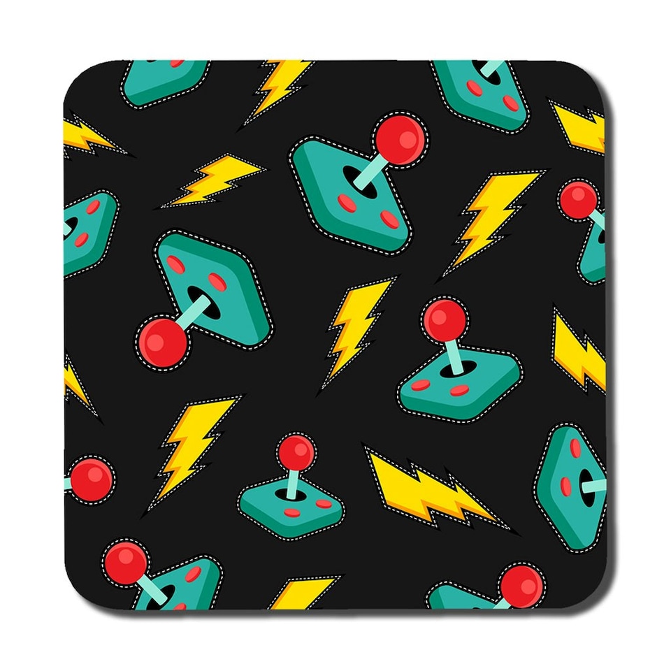 image 1 of retro video game joystick (Placemat & Coaster Set)