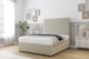 image 3 of Sloomy Manhattan Cream Plush Divan Bed Base 4 Drawers With 54 Inch Floor Standing Headboard | Cream | Cream | King | 1