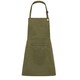 image 1 of Dennys Unisex Adult Le Chef Full Apron - Olive - One Size