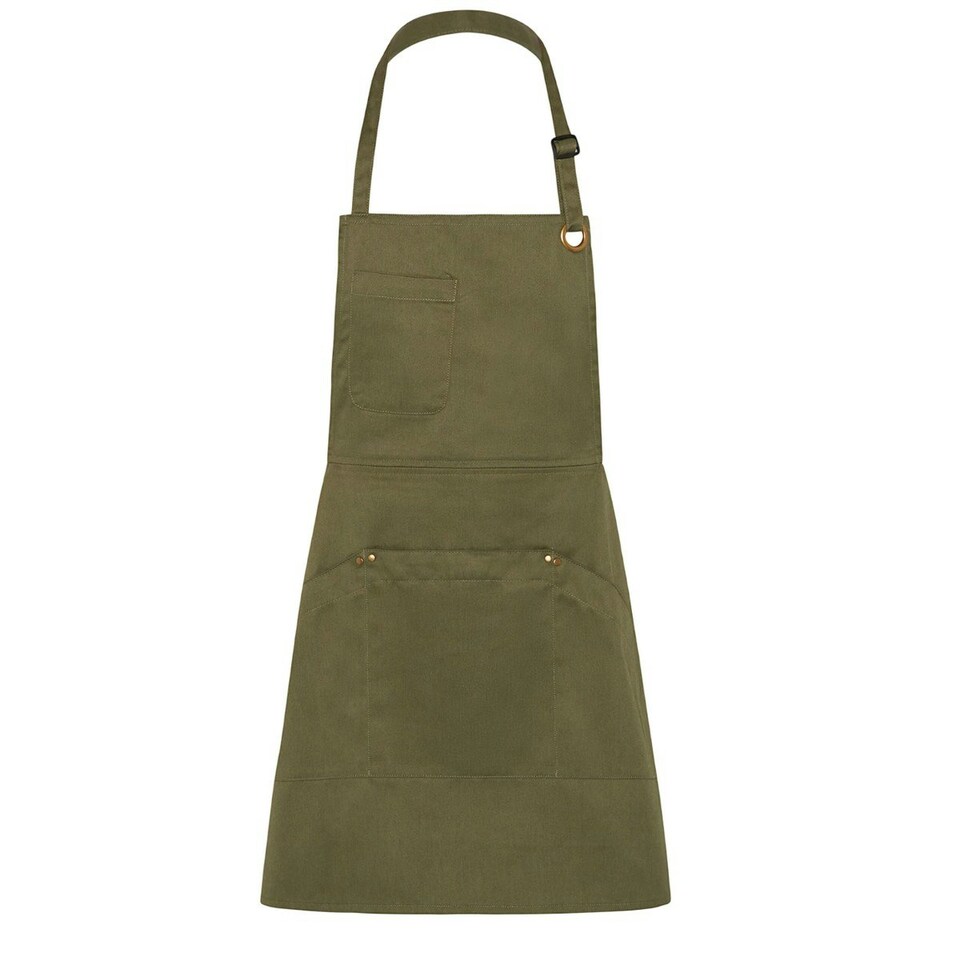 image 1 of Dennys Unisex Adult Le Chef Full Apron - Olive - One Size