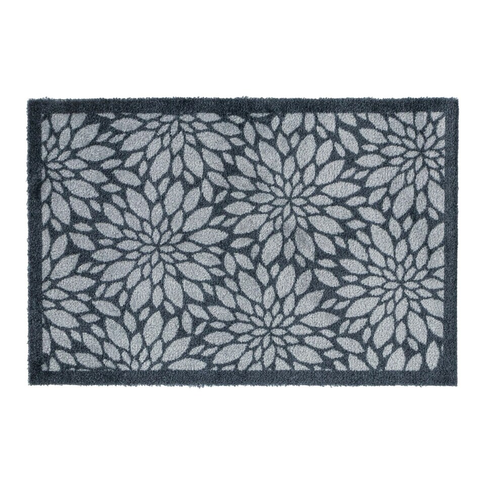 image 1 of JVL Mega Doormat - 50x75cm, Flowers