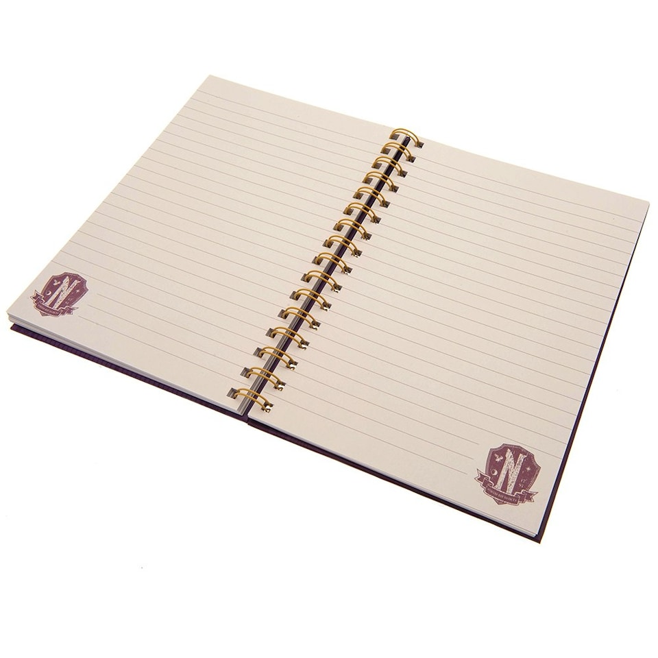 image 1 of Wednesday A5 Notebook - Purple/Yellow - One Size