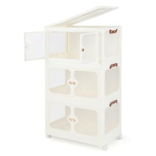 COSTWAY 159L Storage Bins Stackable Storage Containers White