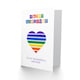 image 2 of Wonderful Rainbow Stripes Love Heart Partner Birthday Card