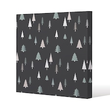 Christmas winter forest (canvas) / 90 x 90 x 4cm | Multi