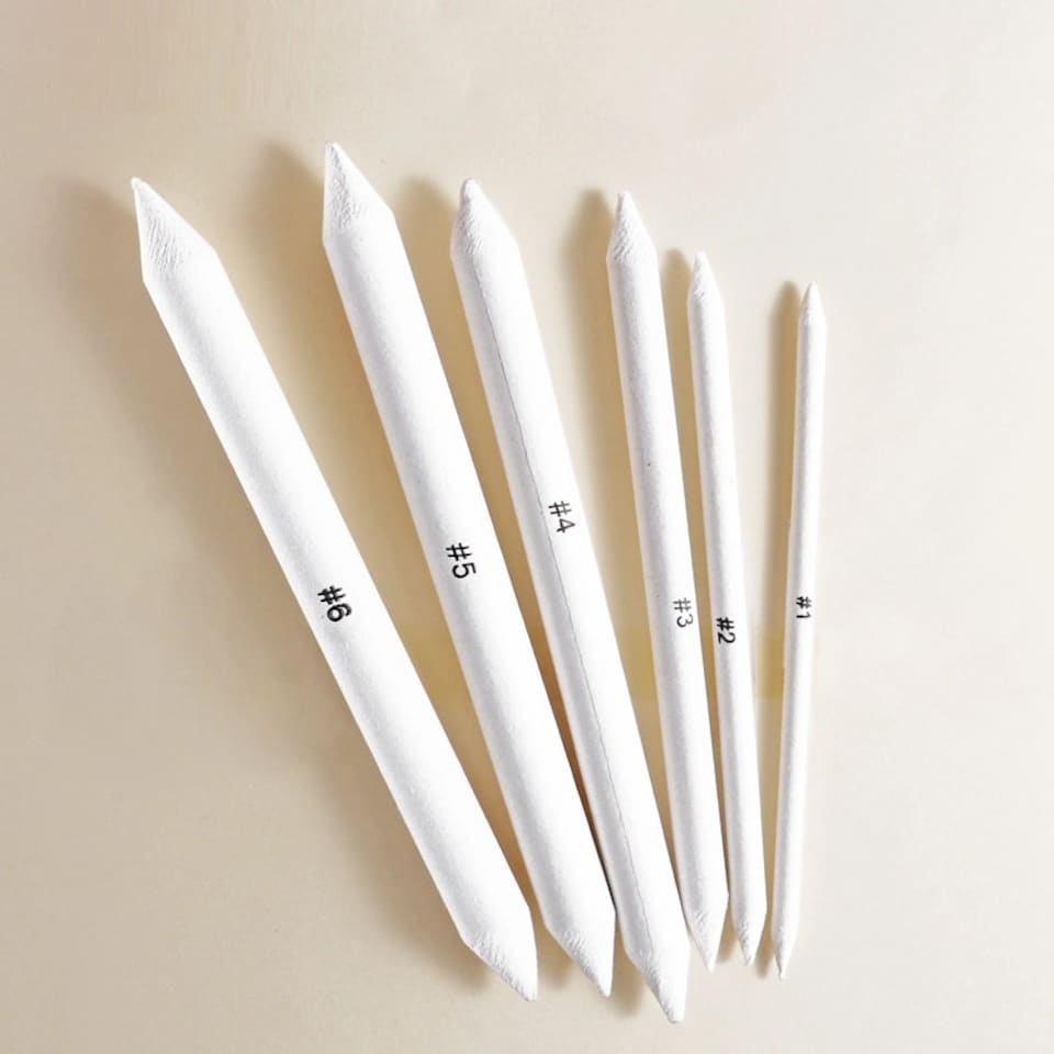 image 1 of Pack of 6 Assorted Size Sketch Paper Brush Set