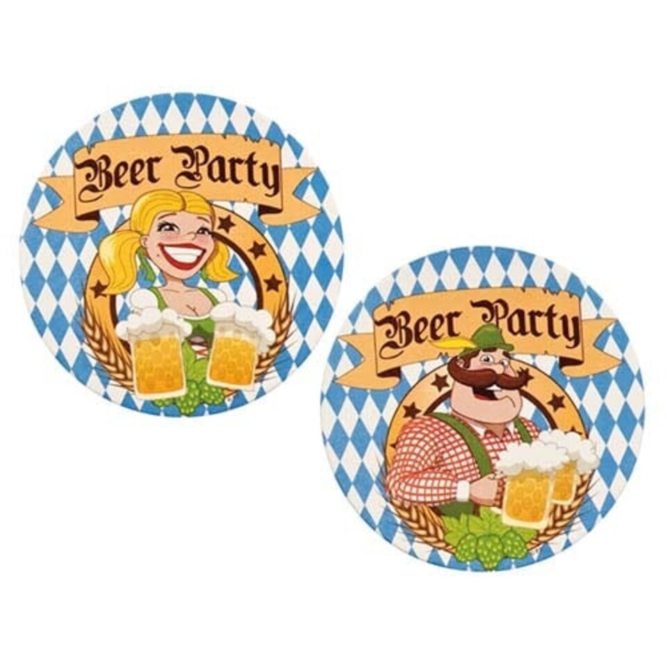 Oktoberfest Beer Party Coasters - Pack of 10