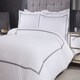 image 1 of Carlton Embroidered Duvet Set King Bed Graphite
