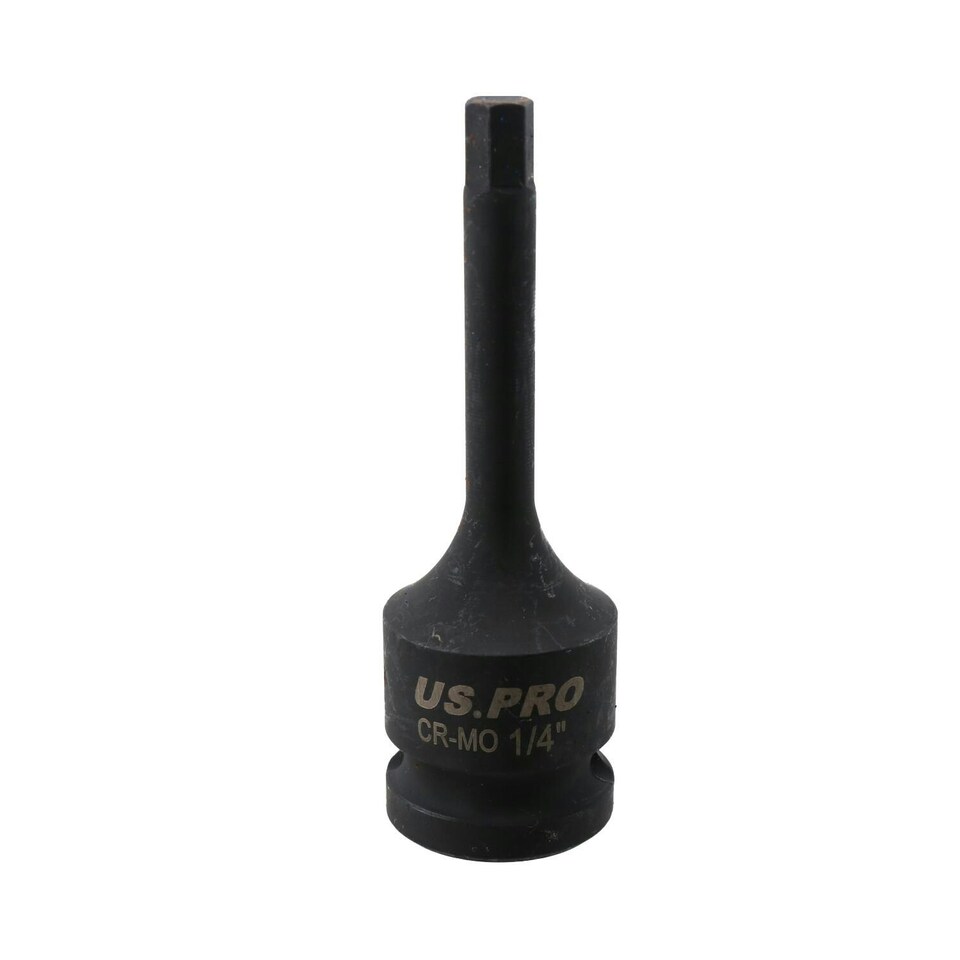 image 1 of 1/4" Deep Impact Hex Bit Socket 1/2" Drive 76mm Length Chrome Molybdenum Steel