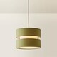 image 4 of ValueLights Sophia Pair of Small Olive 2 Tier Lamp Shades & Bulbs | Green