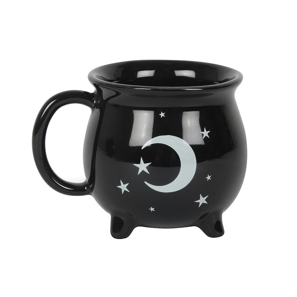 image 1 of Something Different Witches Brew Ceramic Tea Set - Black/White - One Size