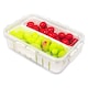 image 1 of SPARES2GO Food Storage Container with Securing Clips Lid and 2 Removable Divider Compartments (Small)
