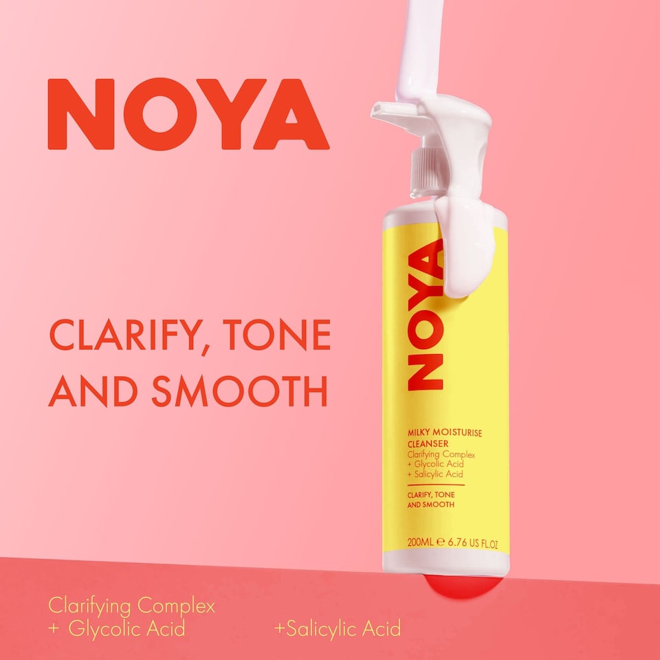 image 1 of NOYA Milky Anti-Ageing Moisturising Cleanser 200ml for Acne, Blemishes, Large Pores, Dullness