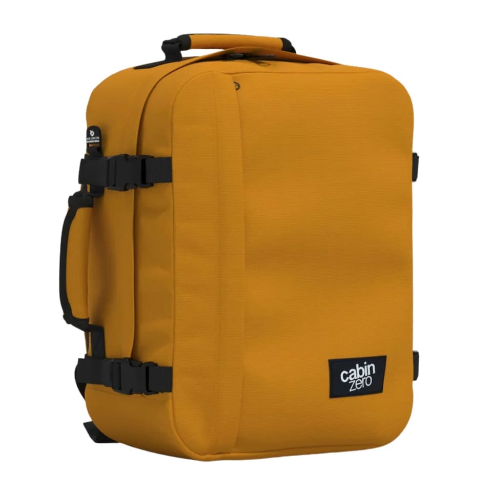 image 1 of CabinZero Classic 28L Lightweight Cabin Backpack, Airline Approved Underseat | Orange | Orange Chill