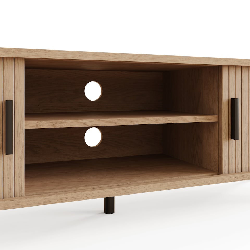 image 1 of Omari TV Unit | Brown | Oak
