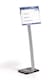 image 2 of Durable INFO SIGN Aluminium Display Panel Info Floor Stand A3 | 1.25m | Silver | Silver
