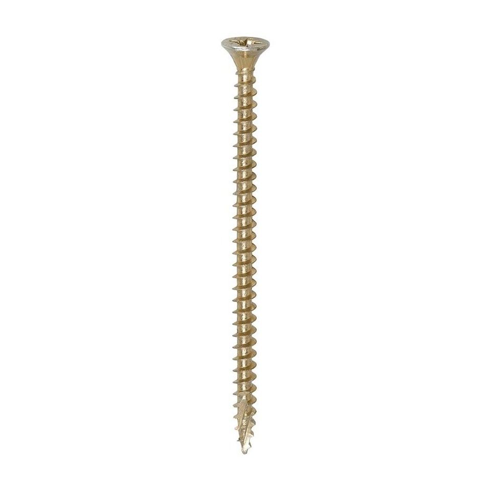 image 1 of Timco - C2 Strong-Fix Multi-Purpose Premium Screws - PZ - Double Countersunk - Yellow (Size 4.0 x 70 - 500 Pieces)