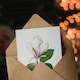 image 3 of Pierre-Joseph Redouté Art Card Saucer Magnolia Flower