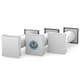 image 1 of Dryzone Telescopic Passive Wall Intake Vent Grille Kit x 3 pack (100 mm, White) Adjustable Airflow Condensation & Mould Control