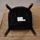 image 6 of Set of 6 Velvet Dining Chairs Ergonomic Scoop Knockerback & Button Tufted Wood Legs Blue