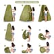 image 5 of Portable Pop Up Toilet Tent Instant Foldable Camping Privacy Shower Changing Tent - Green